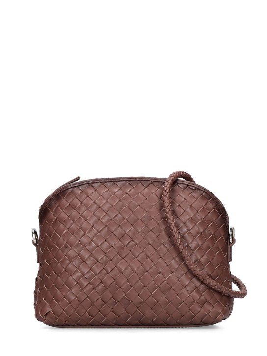Dragon Diffusion: Chunky Fellini leather shoulder bag - Dark Brown - women_0 | Luisa Via Roma