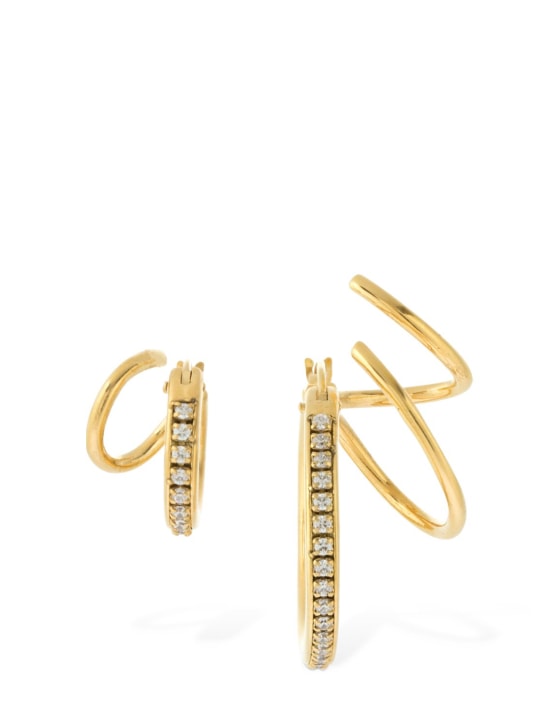 Panconesi: Ohrringe mit Kristallkette „Stellar“ - Gold/Kristall - women_0 | Luisa Via Roma