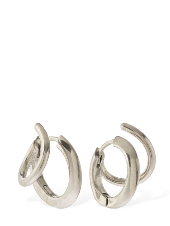 Panconesi: Stellar hoop earrings - Silver - men_0 | Luisa Via Roma