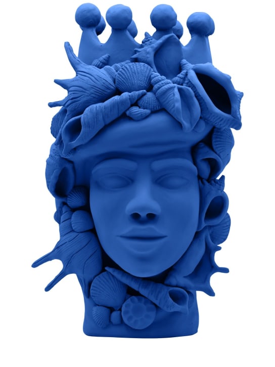 Ovo Idee E Manufatti: Sedna ceramic sculpture - Blue - ecraft_0 | Luisa Via Roma