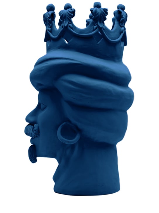 Ovo Idee E Manufatti: Man ceramic sculpture - Blue - ecraft_1 | Luisa Via Roma