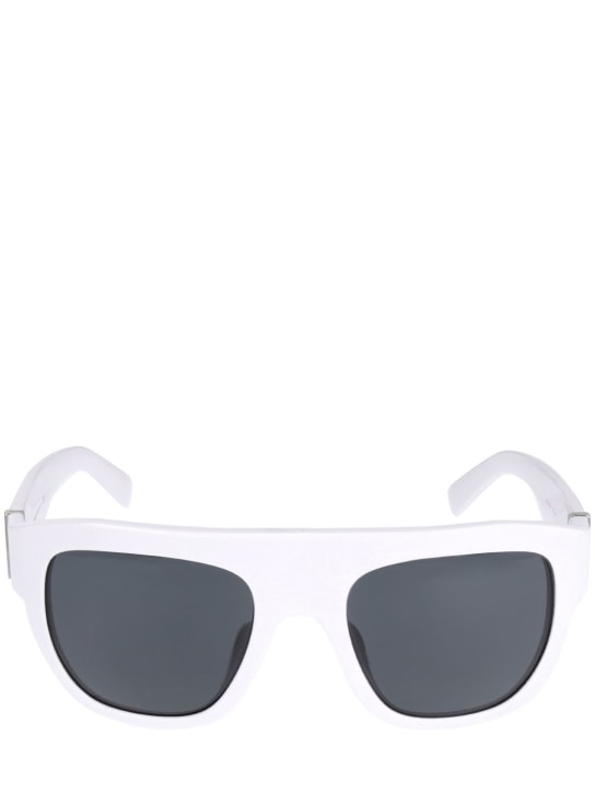 Dolce&Gabbana: Tradizione squared acetate sunglasses - White/Black - women_0 | Luisa Via Roma
