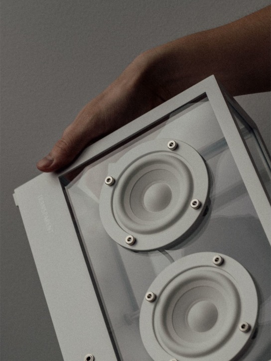 Transparent: Kleiner, transparenter Lautsprecher - Weiß - ecraft_1 | Luisa Via Roma