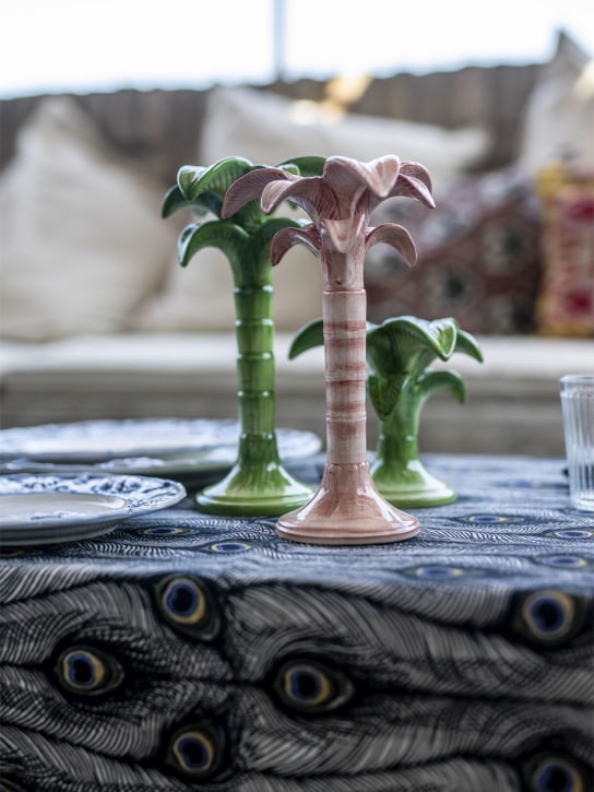 Les Ottomans: Mittelgroßer Kerzenhalter „Palm Tree“ - Grün - ecraft_1 | Luisa Via Roma
