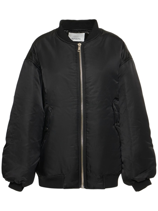 The Frankie Shop: Astra nylon bomber jacket - Black - women_0 | Luisa Via Roma