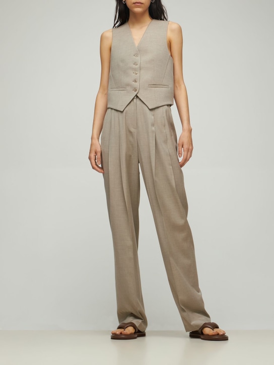 The Frankie Shop: Gelso lyocell blend waistcoat - women_1 | Luisa Via Roma