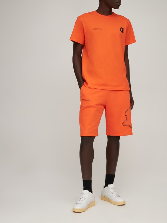 Pangaia: Pangaia X Extreme E cotton t-shirt - Orange - men_1 | Luisa Via Roma