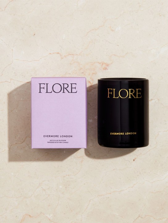 Evermore: 300g Flore scented candle - Black - ecraft_4 | Luisa Via Roma