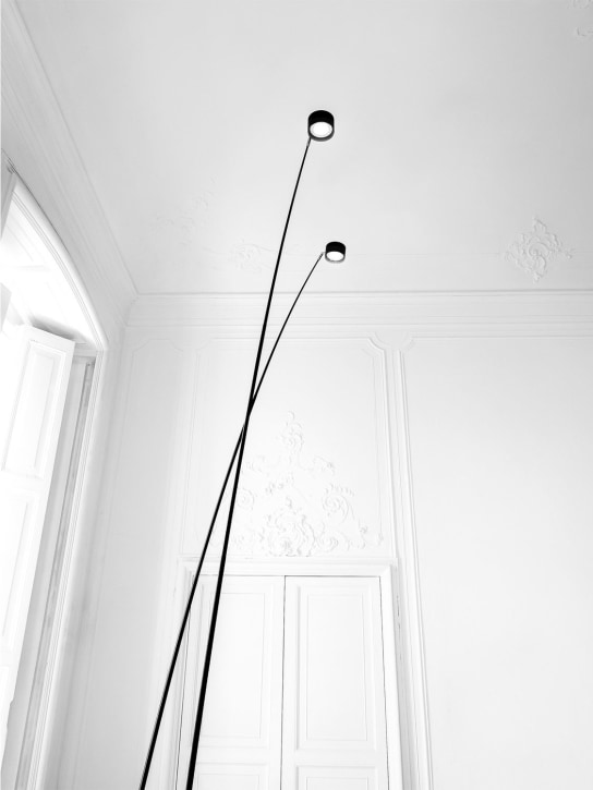Davide Groppi: 260 LED Sampei floor lamp - Black - ecraft_1 | Luisa Via Roma