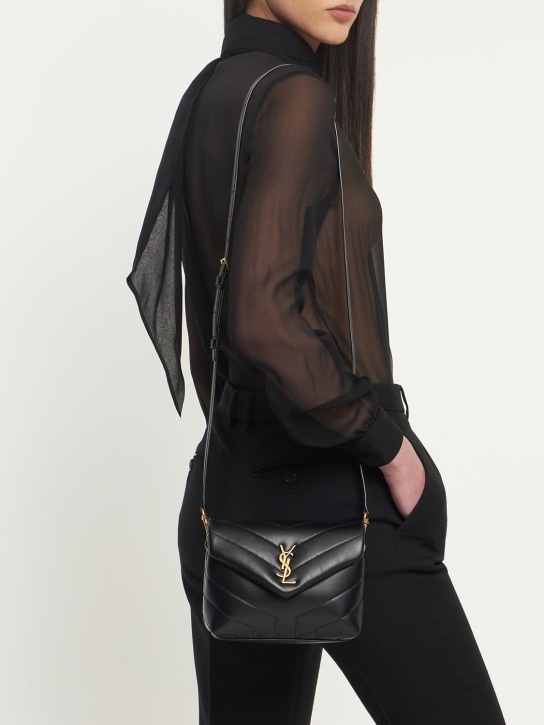 Saint Laurent: Toy Loulou leather shoulder bag - women_1 | Luisa Via Roma
