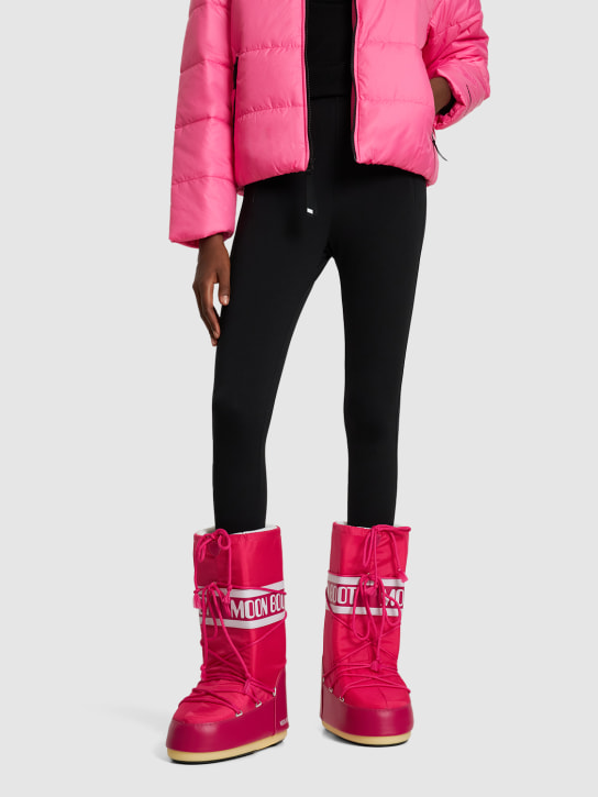 Moon Boot: Tall Icon high nylon moon boots - Fuchsia - women_1 | Luisa Via Roma