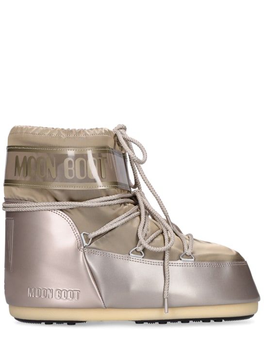 Moon Boot: Low Icon Glance metallic moon boots - women_0 | Luisa Via Roma