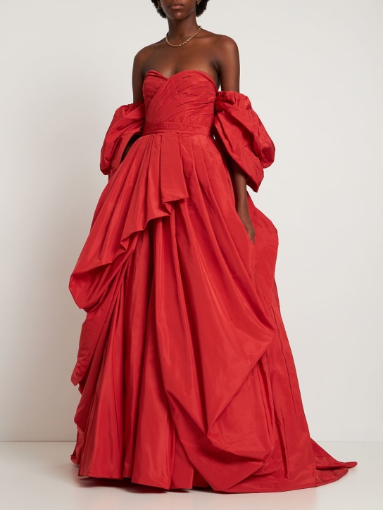 Zuhair Murad: Strapless taffeta ball gown - women_1 | Luisa Via Roma