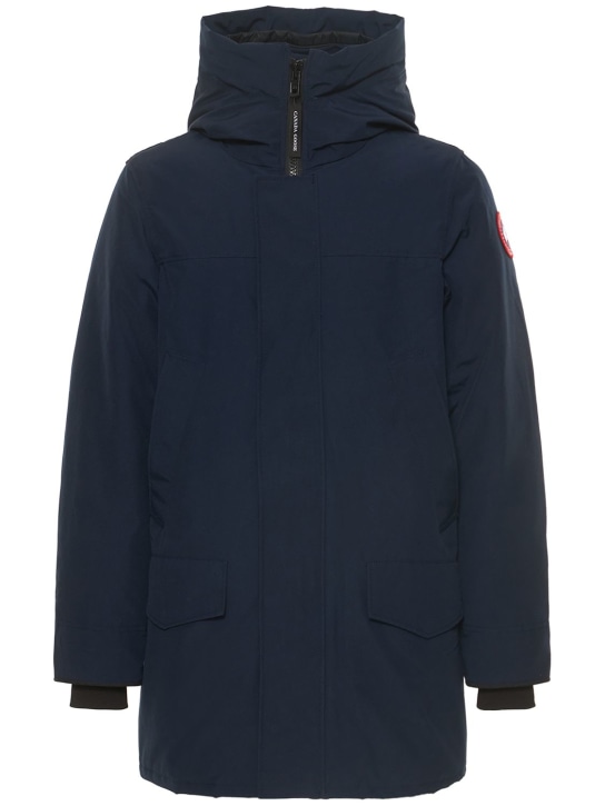 Canada Goose: Piumino Langford in misto cotone - Atlantic Navy - men_0 | Luisa Via Roma