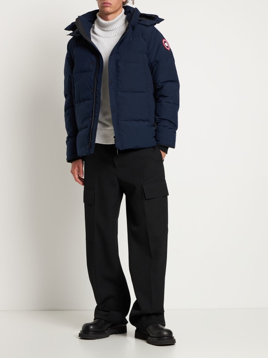 Canada Goose: Wyndham Parka nylon down jacket - men_1 | Luisa Via Roma