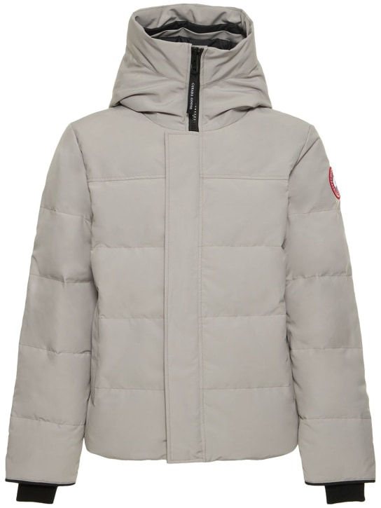 Canada Goose: MacMillan cotton blend down parka - men_0 | Luisa Via Roma