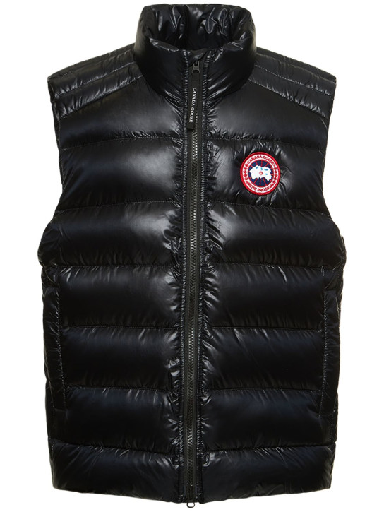 Canada Goose: Crofton recycled nylon down vest - men_0 | Luisa Via Roma