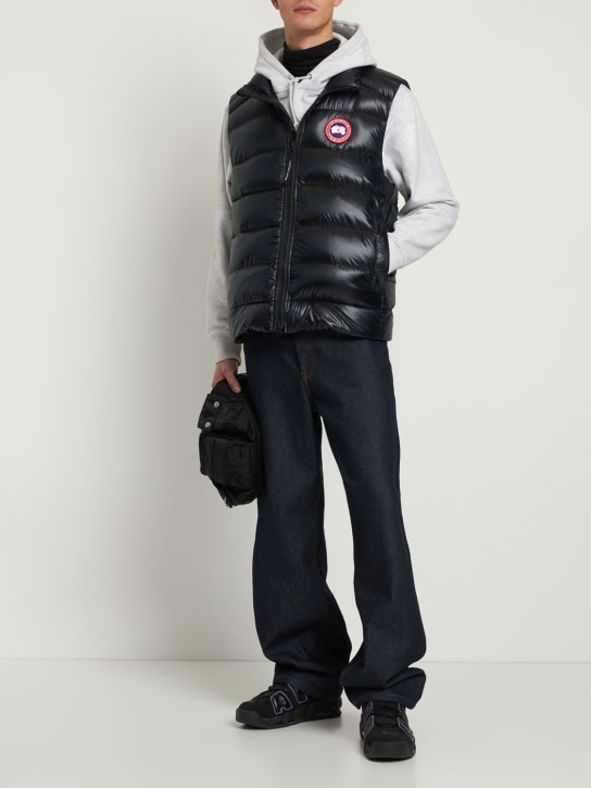 Canada Goose: Crofton recycled nylon down vest - men_1 | Luisa Via Roma