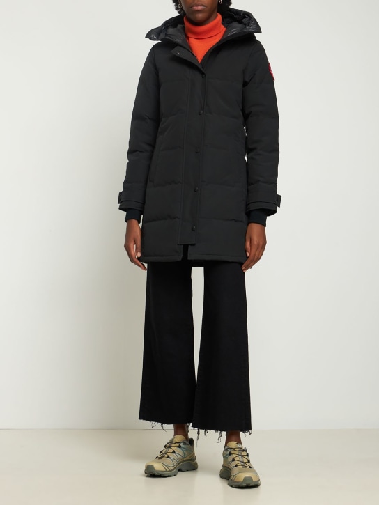 Canada Goose: Shelbourne down parka - Black - women_1 | Luisa Via Roma