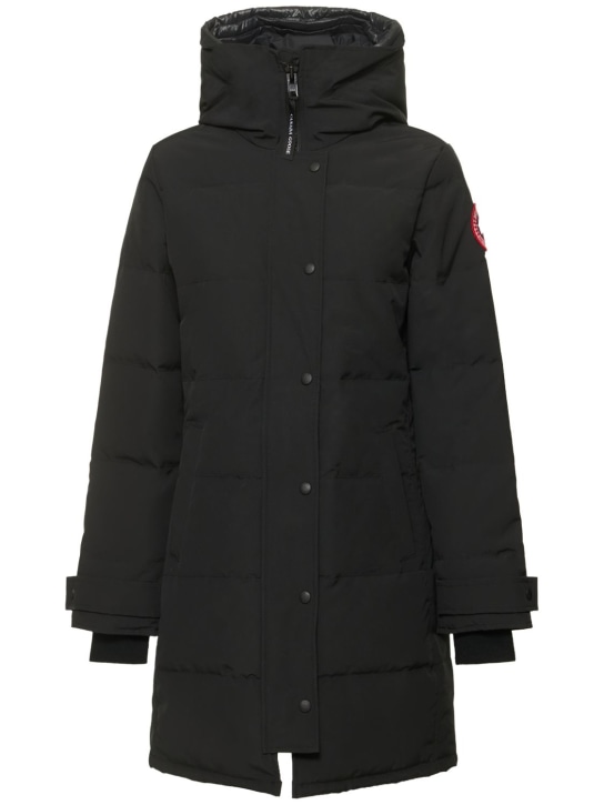 Canada Goose: Shelbourne down parka - Black - women_0 | Luisa Via Roma