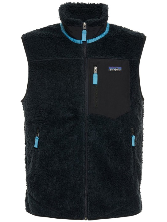 Patagonia: Classic Retro-X recycled polyester vest - Pitch Blue - men_0 | Luisa Via Roma