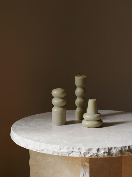 Ferm Living: Torno Candles - set of 3 candles - Beige - ecraft_1 | Luisa Via Roma