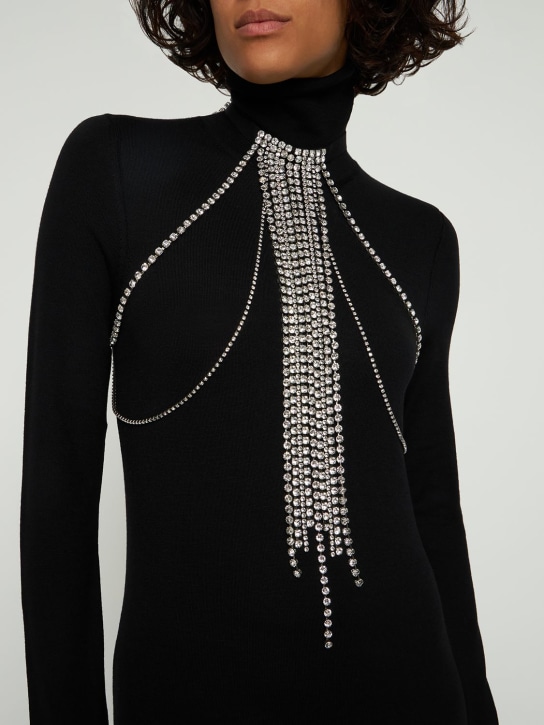 Isabel Marant: Midnight Dancin kristal vücut mücevheri - Crystal/Black - women_1 | Luisa Via Roma