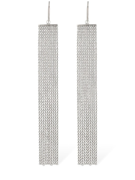Isabel Marant: Beautifull Love crystal earrings - Silver - women_0 | Luisa Via Roma