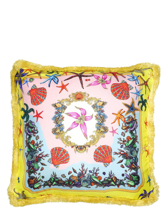 Versace: Baroque cushion - Yellow - ecraft_0 | Luisa Via Roma