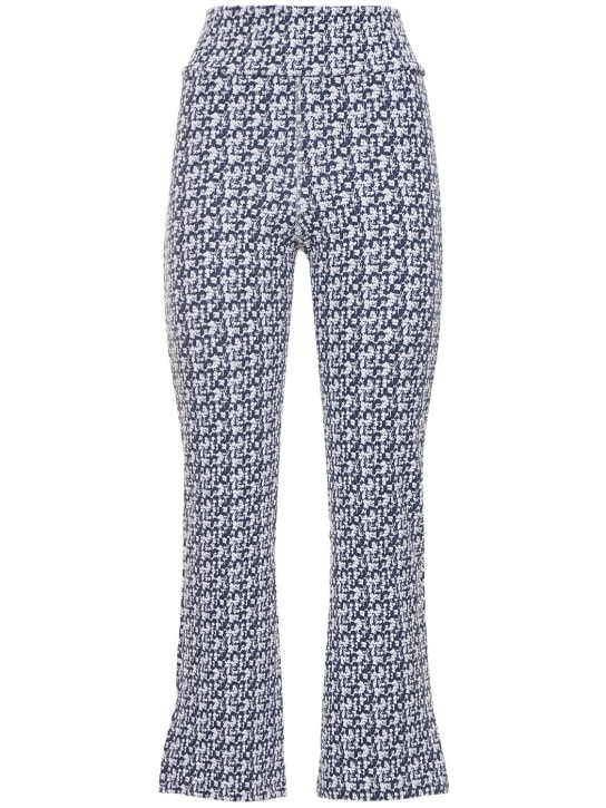 The Upside: Pantalones cintura alta Oceania Zen 7/8 - Blanco/Azul - women_0 | Luisa Via Roma