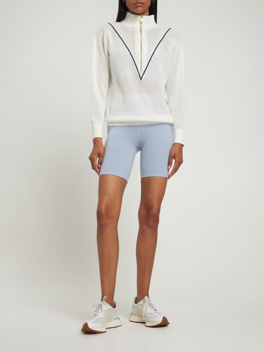 Varley: Calva cotton tennis sweater - women_1 | Luisa Via Roma
