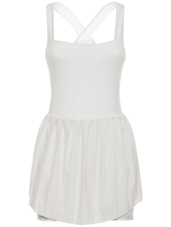 Varley: Vestito Carina in techno stretch - Grigio - women_0 | Luisa Via Roma