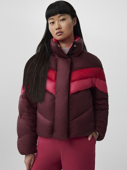 Canada Goose: Reformation Mila nylon down jacket - women_1 | Luisa Via Roma