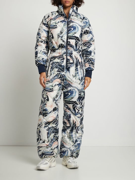 Sweaty Betty: Traje de esquí estampado - Azul/Blanco - women_1 | Luisa Via Roma