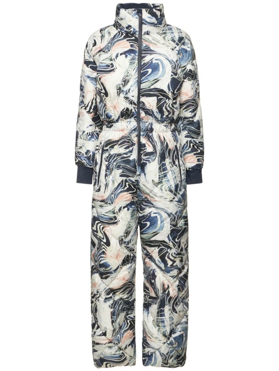 Sweaty Betty: Traje de esquí estampado - Azul/Blanco - women_0 | Luisa Via Roma