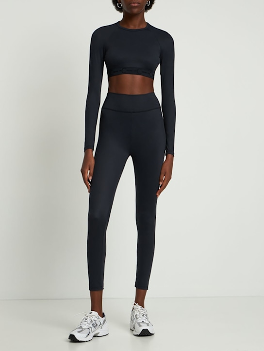 Tropic Of C: LVR Exclusive Leggings deportivos de cintura alta - Negro - women_1 | Luisa Via Roma