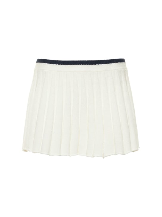 Tropic Of C: Tennisrock mit mittelhoher Taille, LVR Exclusive - Weiß - women_0 | Luisa Via Roma