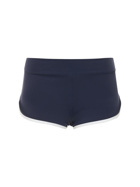 Tropic Of C: Shorts cropped vita bassa LVR Exclusive - Navy - women_0 | Luisa Via Roma
