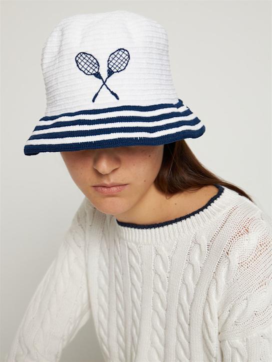 Tropic Of C: Cappello bucket LVR Exclusive crochet - Bianco - women_1 | Luisa Via Roma