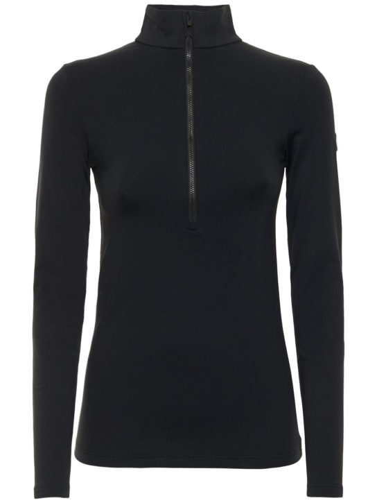 Fusalp: Gemini V half-zip sweatshirt - Black - women_0 | Luisa Via Roma