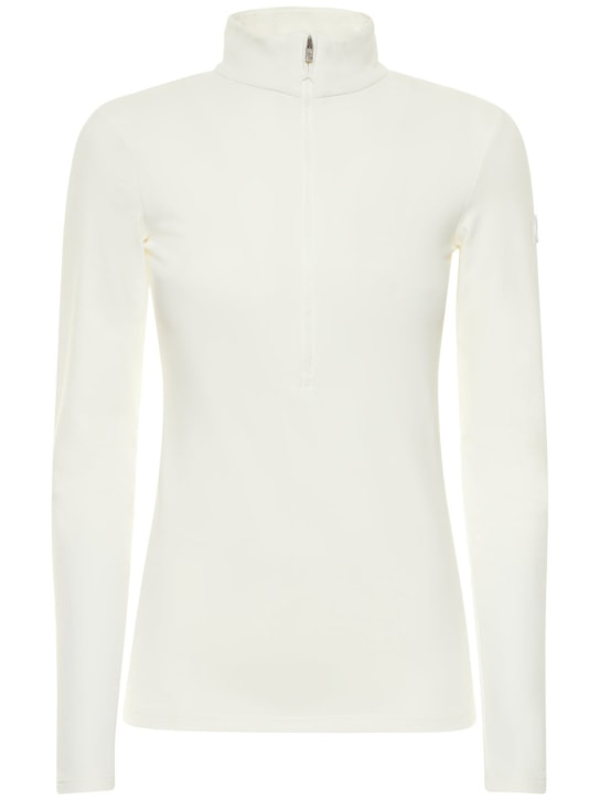 Fusalp: Gemini V half-zip sweatshirt - White - women_0 | Luisa Via Roma