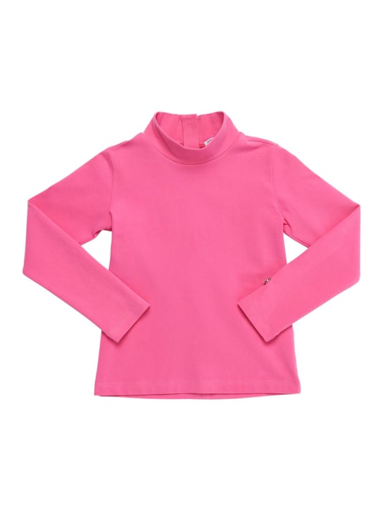Dolce&Gabbana: ROLLKRAGENPULLOVER AUS BAUMWOLLE - Rosa - kids-girls_0 | Luisa Via Roma