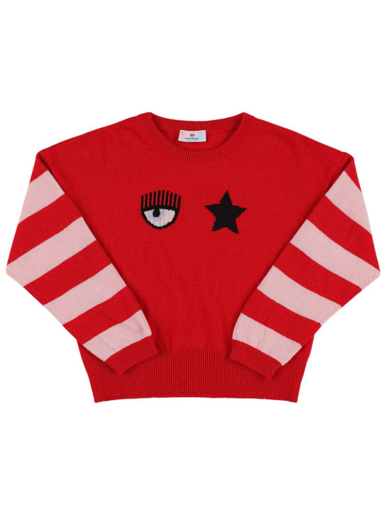 Chiara Ferragni: PULLOVER AUS WOLLMISCHUNG - Rot - kids-girls_0 | Luisa Via Roma