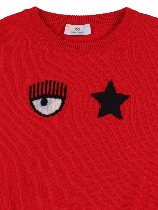 Chiara Ferragni: PULLOVER AUS WOLLMISCHUNG - Rot - kids-girls_1 | Luisa Via Roma