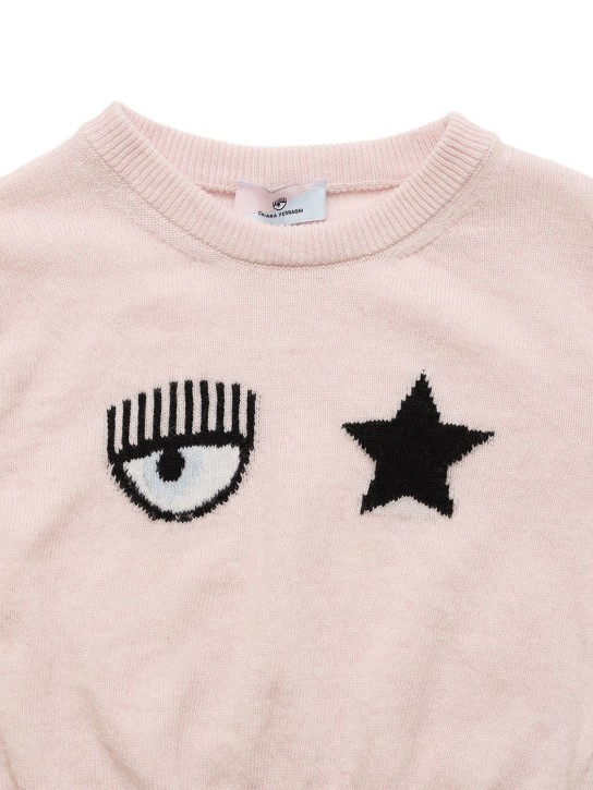 Chiara Ferragni: PULLOVER AUS WOLLMISCHUNG - Rosa - kids-girls_1 | Luisa Via Roma