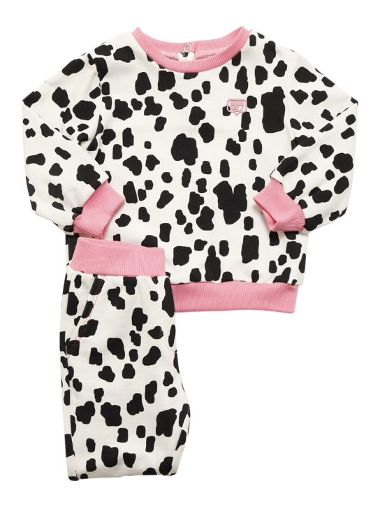 Chiara Ferragni: Felpa e pantaloni in cotone - Multicolore - kids-girls_0 | Luisa Via Roma