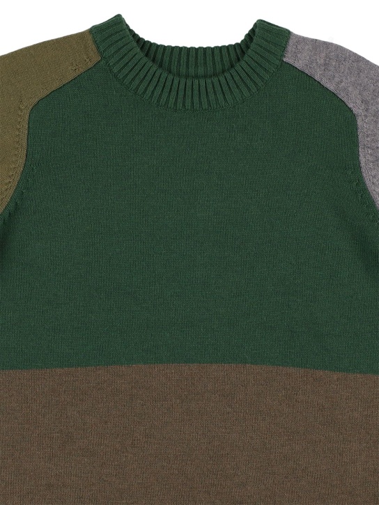 Molo: Cotton & wool knit sweater - kids-boys_1 | Luisa Via Roma
