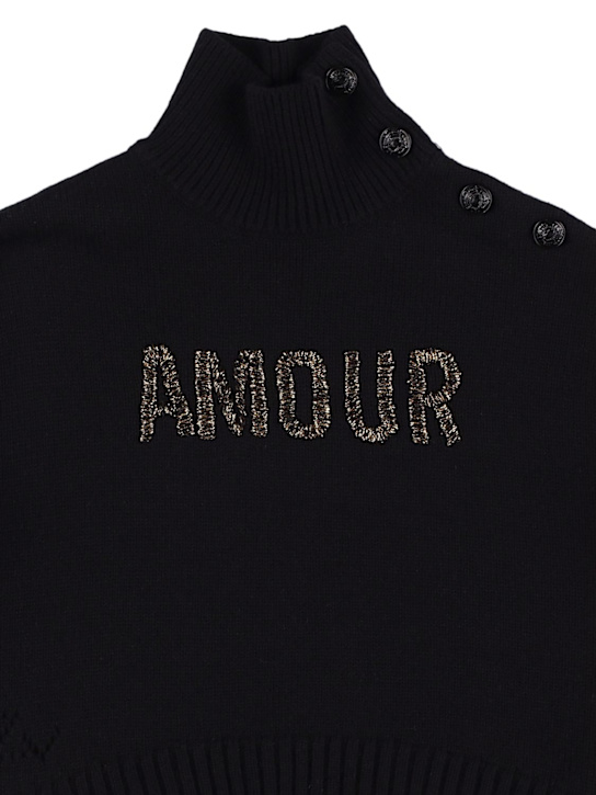 Zadig&Voltaire: Maglia in misto di lana - Nero - kids-girls_1 | Luisa Via Roma