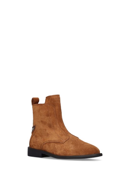 Zadig&Voltaire: Botas de ante - Café - kids-girls_1 | Luisa Via Roma