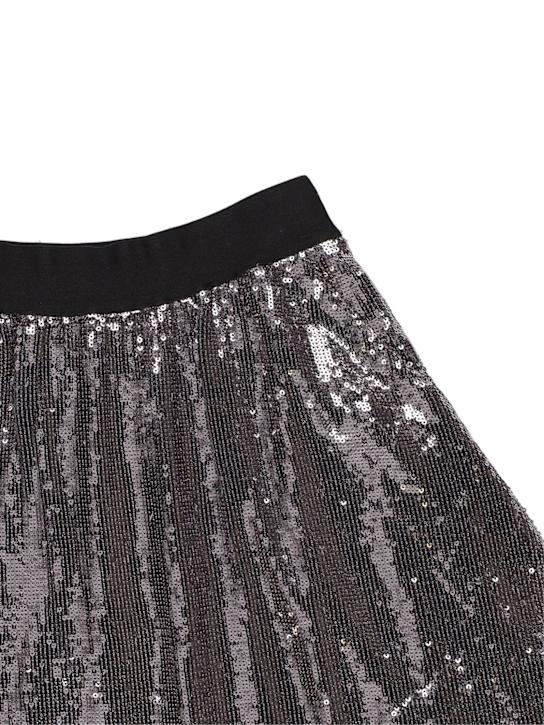 Zadig&Voltaire: Embroidered sequins long skirt - Silver - kids-girls_1 | Luisa Via Roma